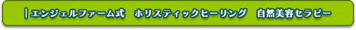 エンジェルファーム式　ホリスティックヒーリング　自然美容セラピー